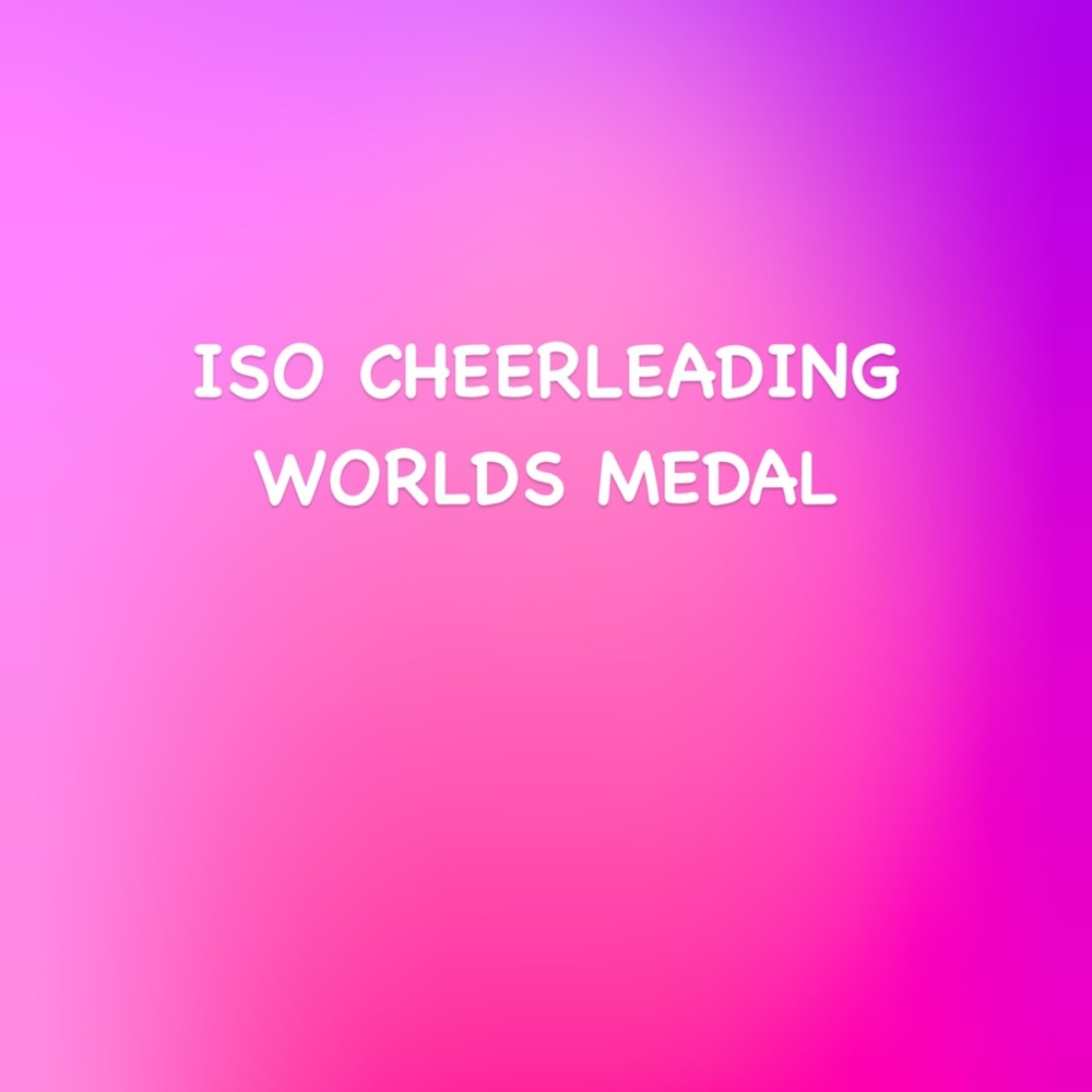 Varsity Pink and Purple Cheerleading Medal